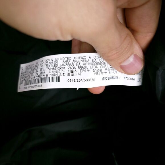 ZARA Fur Long Quilted Down Fill Puffer Jacket Parka Coat Emerald Medium Gorpcore - Picture 10 of 12